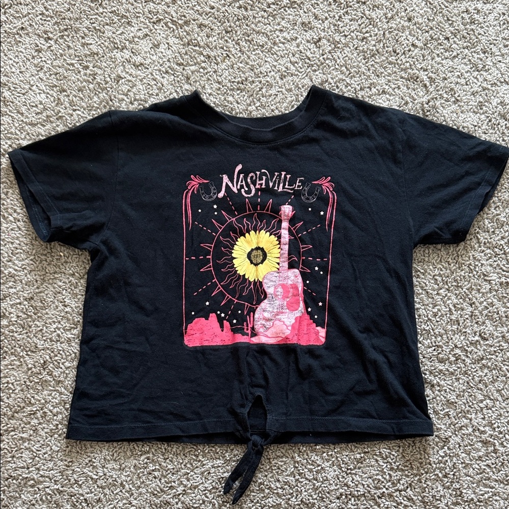 Sugar & Jade Black Graphic T-Shirt